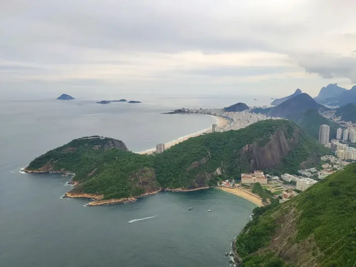 Vue sur la baie de Rio de Janeiro depuis le Pain de Sucre